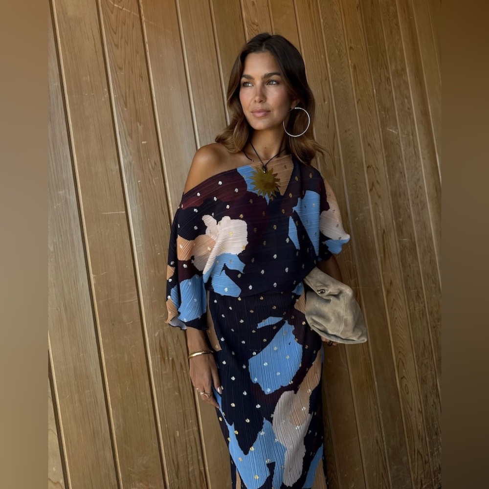 Never Fully Dressed Multi-Color Abstract Print Maxi Dress - Picture 4 of 12